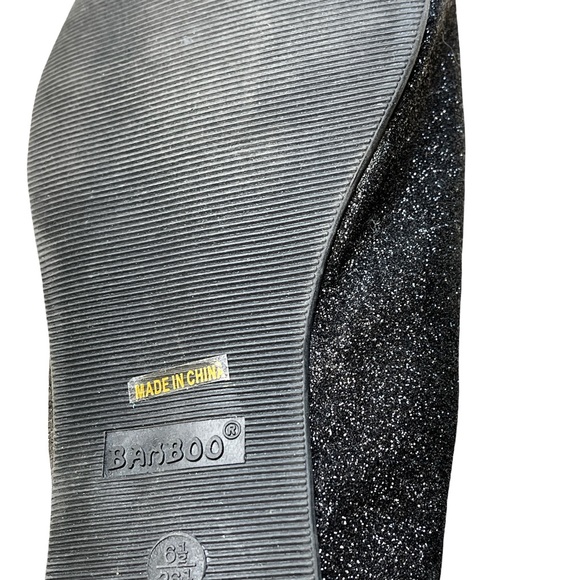 Bamboo Black Sparkle Ballet Flats - NWOT - Picture 5 of 7